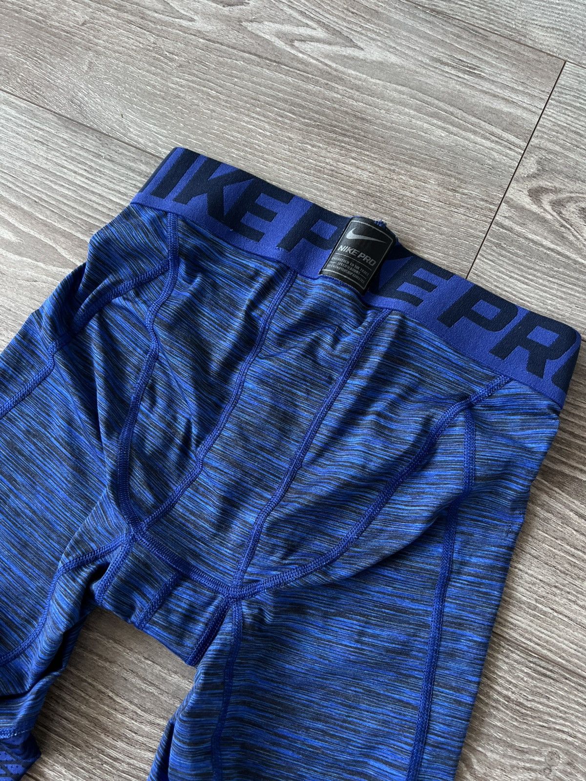Nike Nike Pro Combat Compression 3/4 Big Logo Gym/Fight Leggins Size US 32 / EU 48 - 13 Thumbnail