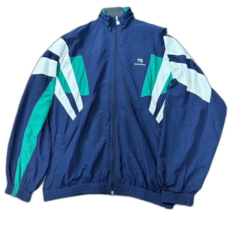 Balenciaga Balenciaga Sporty Embroidered Track Jacket Size US XL / EU 56 / 4 - 1 Thumbnail