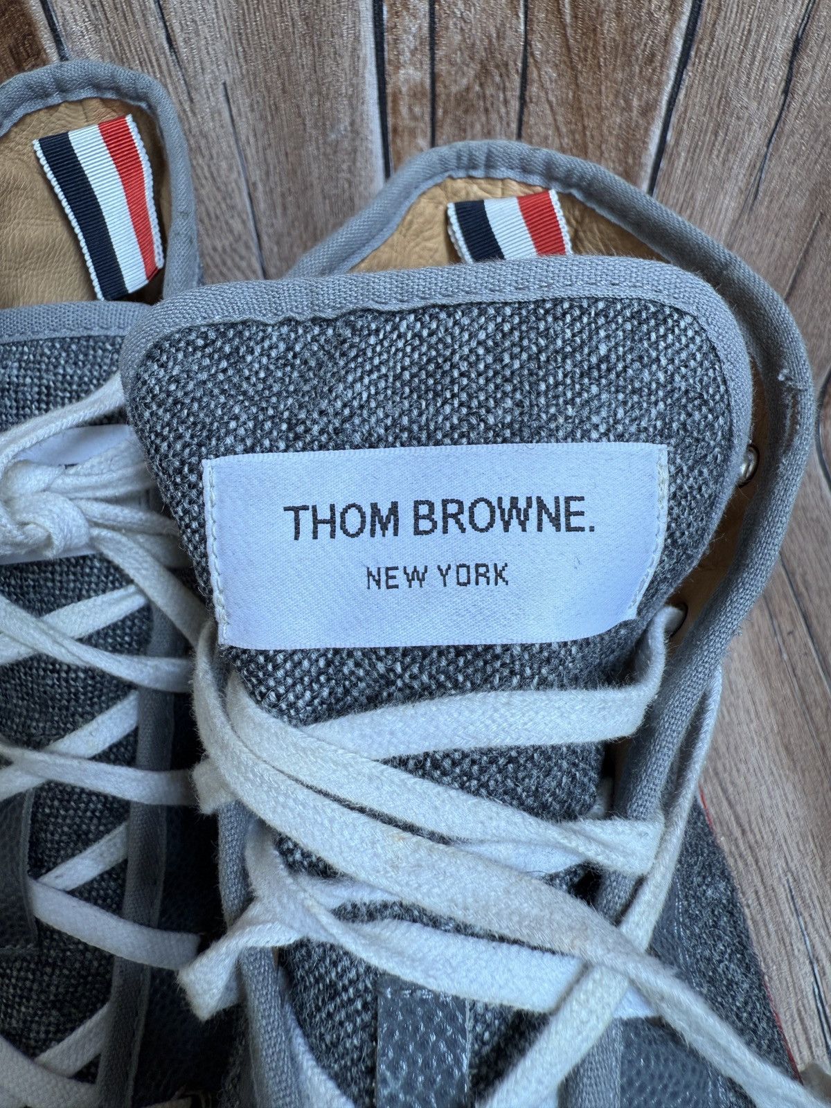 Thom Browne Grey collegiate sneaker Size US 10 / EU 43 - 5 Thumbnail