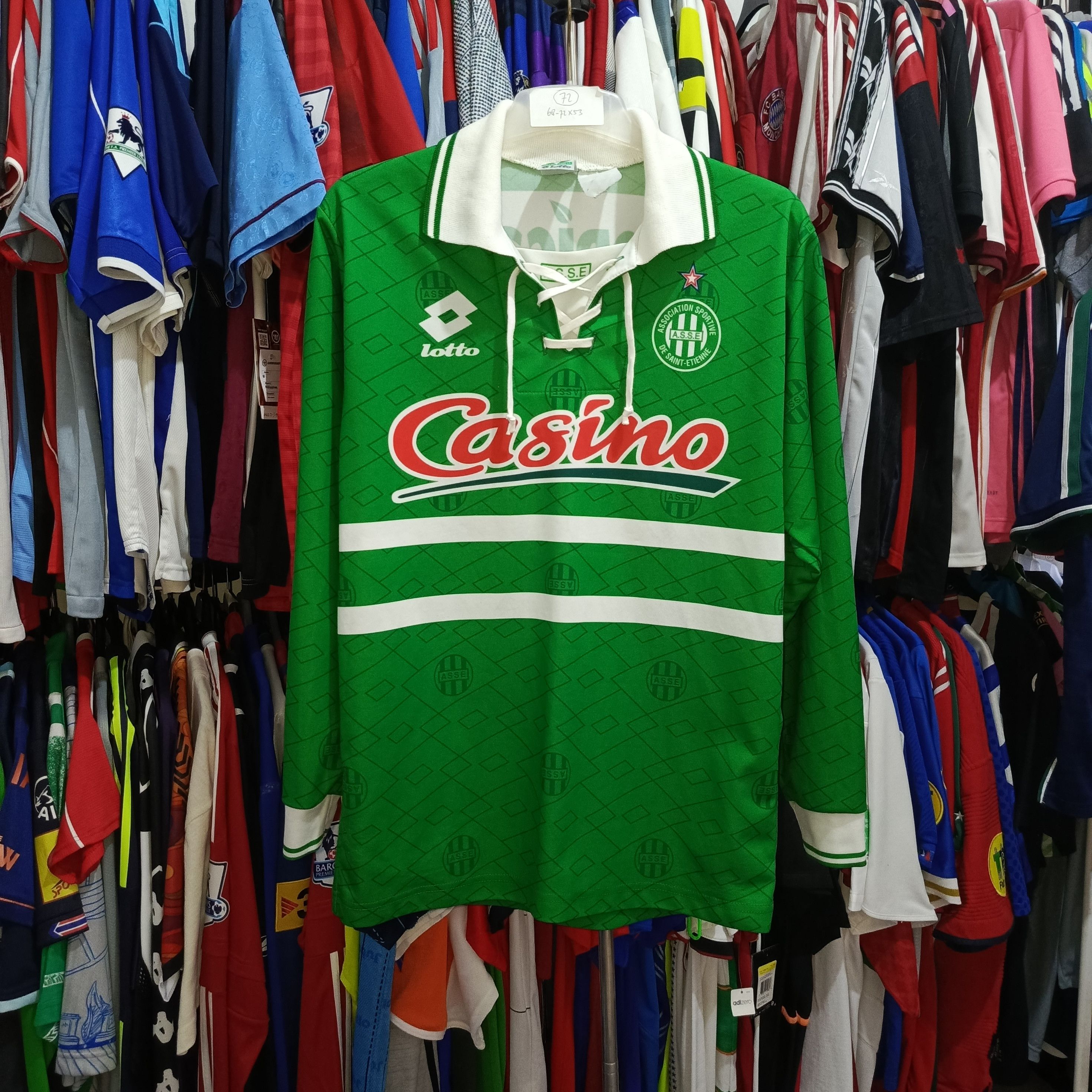 Lotto Sport St Etienne Vintage Lotto 1994 Long Sleeve Authentic Shirt Size US S / EU 44-46 / 1 - 1 Thumbnail