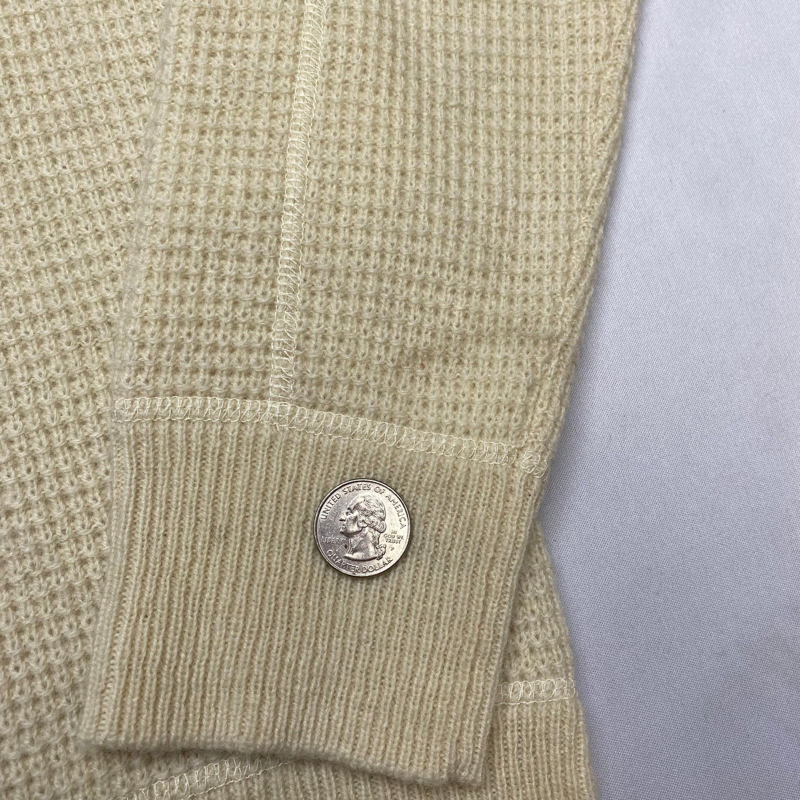 Schott Schott Button Henley Wool Waffle Thermal Sweater Men's M Size US M / EU 48-50 / 2 - 13 Thumbnail