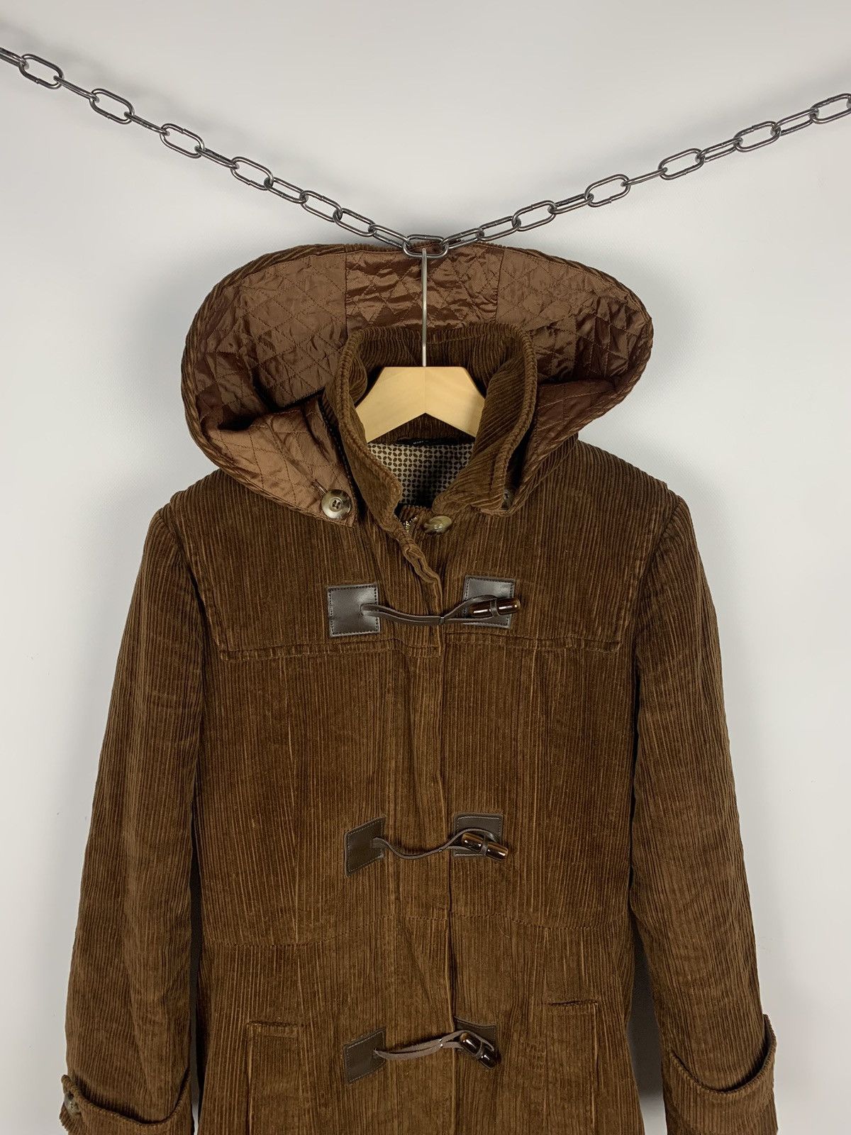 Weekend Max Mara Weekend Max Mara Velvet Duffle Coat Full Zip Hooded Size 44 Size M / US 6-8 / IT 42-44 - 2 Thumbnail