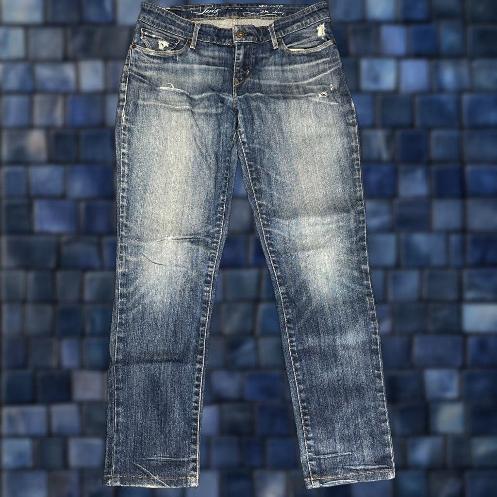 Vintage VINTAGE Levis Jeans Womens 28 Skinny Distressed Cotton Blend 5-Pocket Denim Levis Demi Curve Womens Jeans Size 28" / US 6 / IT 42 - 1 Thumbnail