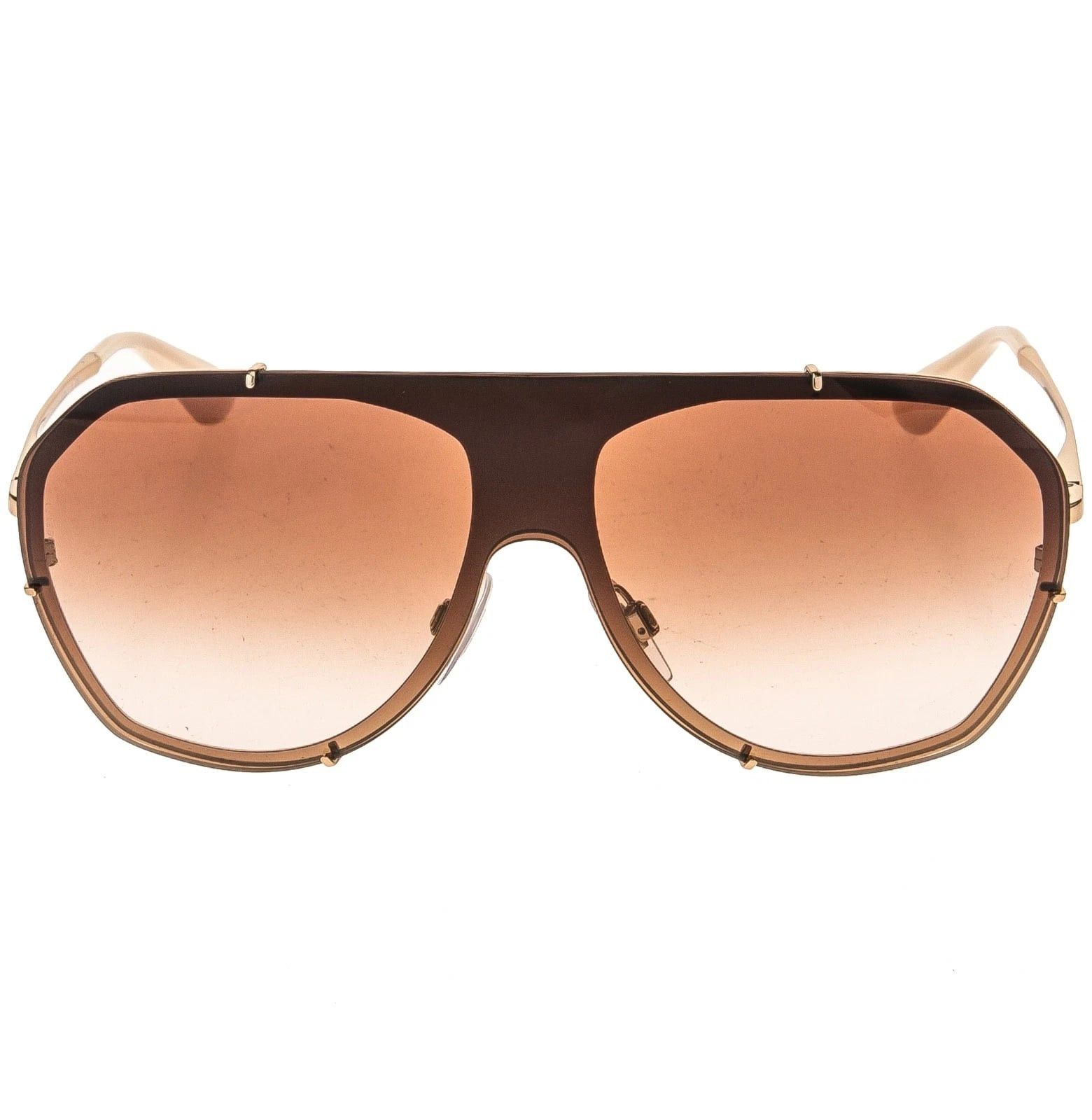 Dolce & Gabbana DOLCE & GABBANA DG2162 2162 Rose Gold Aviator Sunglasses Size ONE SIZE - 5 Thumbnail