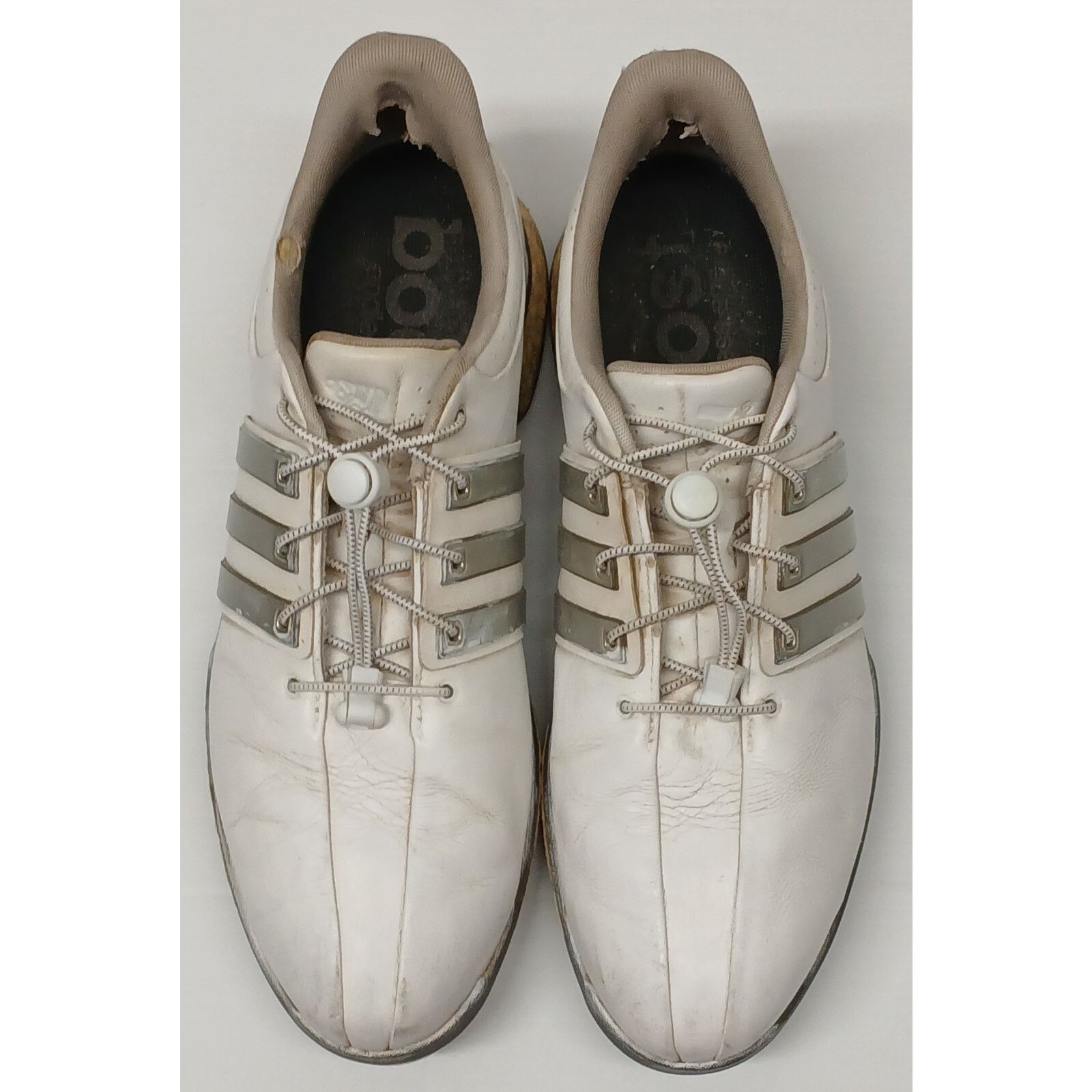 Adidas Adidas Tour360 (11.5) White Leather Golf Sporting Shoes Size US 11.5 / EU 44-45 - 3 Thumbnail