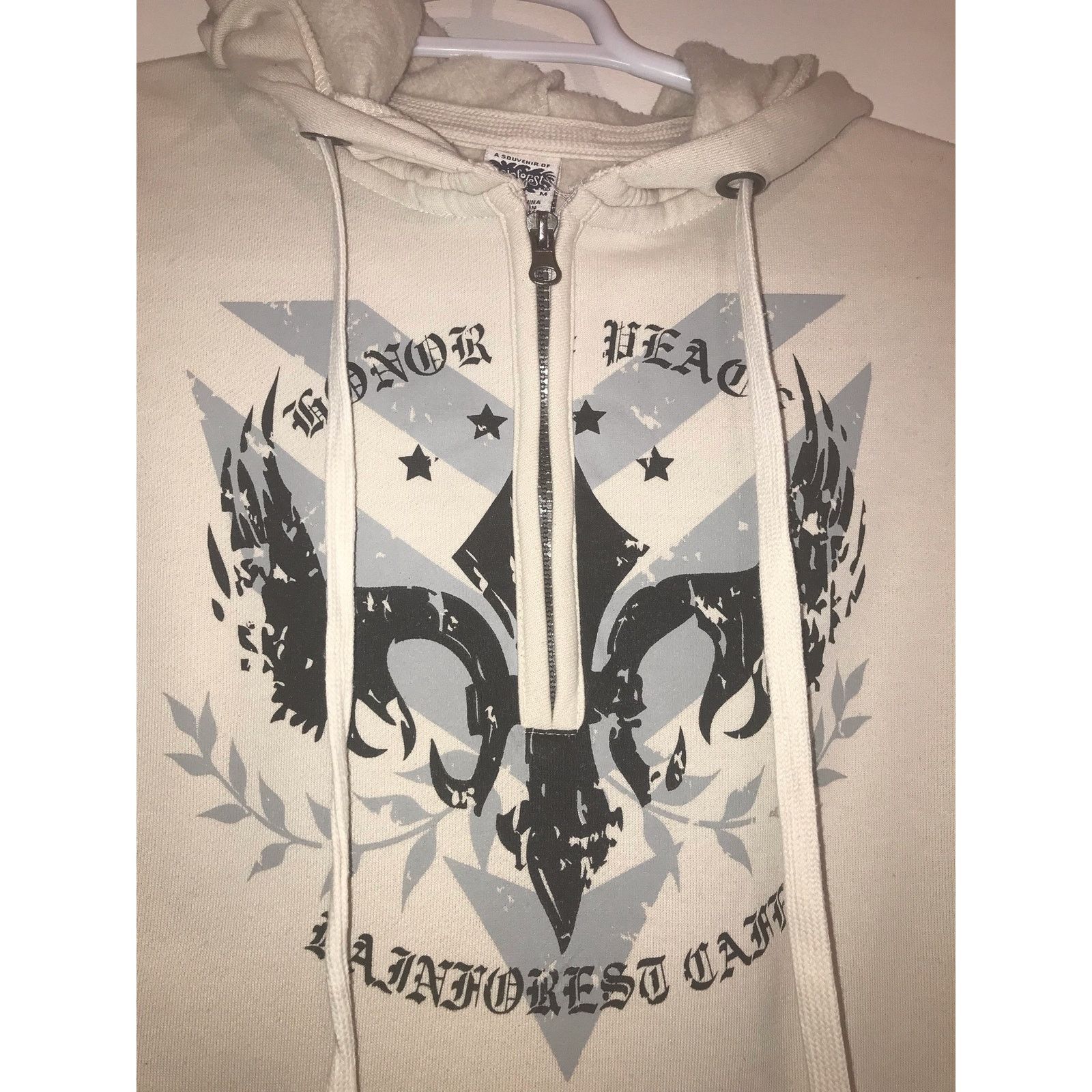 Rainforest RAINFOREST CAFE Hoodie Sweatshirt Men’s Medium White ?Gray Size US M / EU 48-50 / 2 - 3 Thumbnail