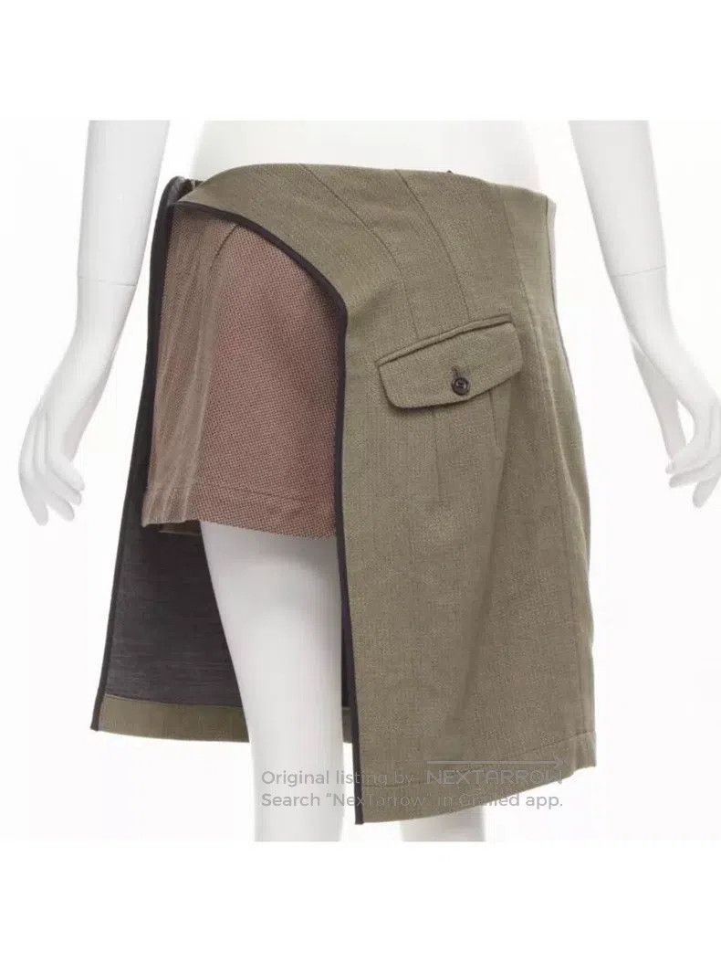 Junya Watanabe Junya Watanabe size M Deconstructed Wool Skirt Size 23" - 1 Thumbnail