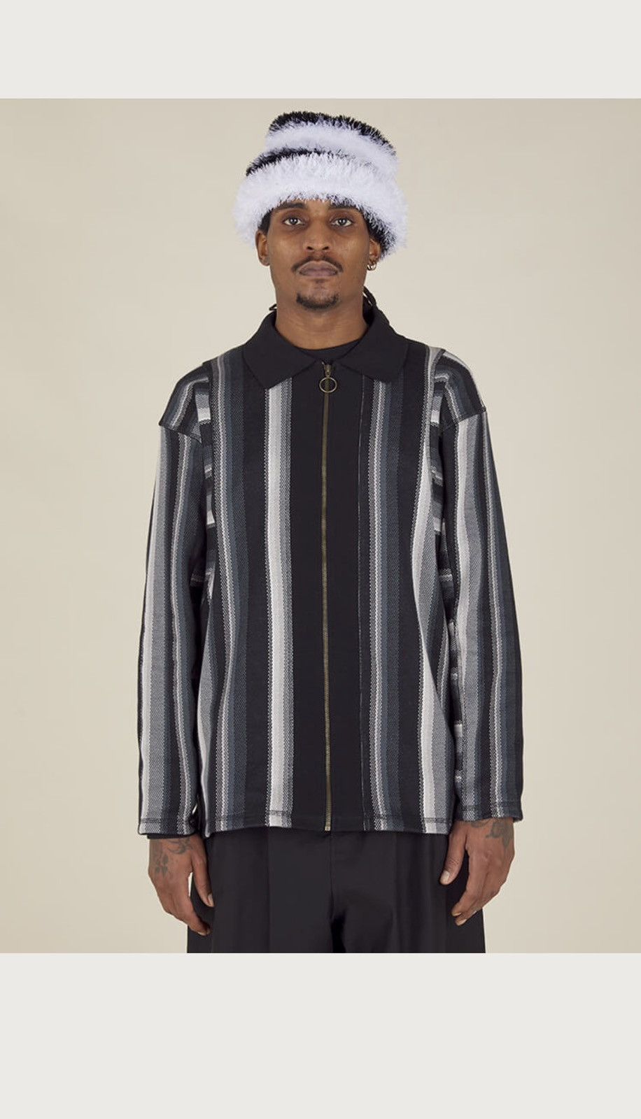 Nicholas Daley L/S STRIPED POLO Size US S / EU 44-46 / 1 - 4 Thumbnail