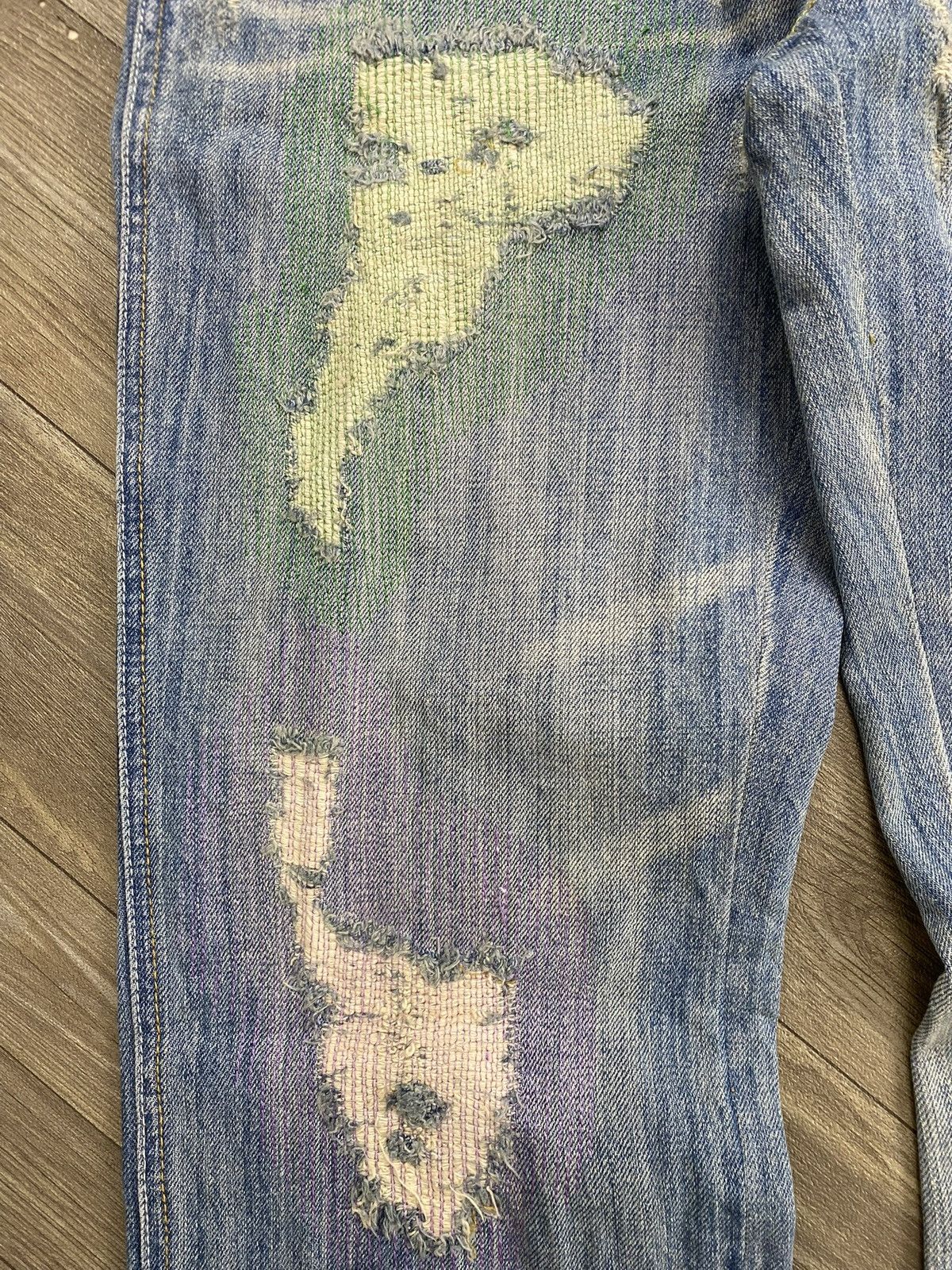 If Six Was Nine 2000s OutBall West Sasikho Distressed Jeans Balenciaga Style Size US 30 / EU 46 - 5 Thumbnail
