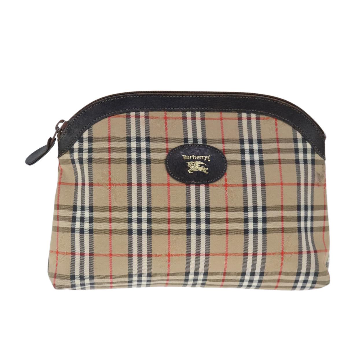 Burberry Nova Check Beige Canvas Clutch Bag (Pre-Owned) Size ONE SIZE - 1 Thumbnail