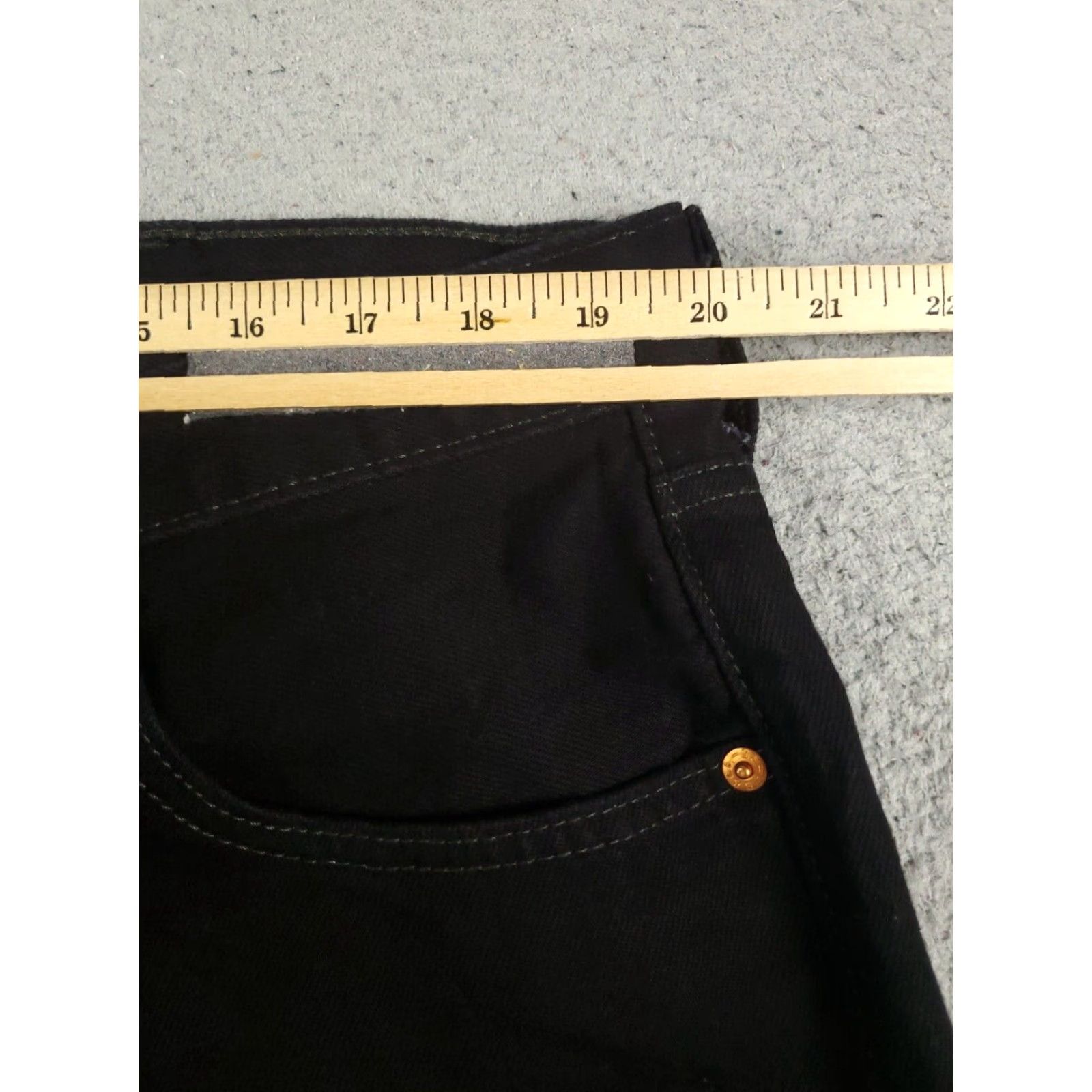 Levi's Mens Levis Jeans 42x30 Extra Large XL Black Straight Leg Denim Pants Size US 42 / EU 58 - 4 Thumbnail