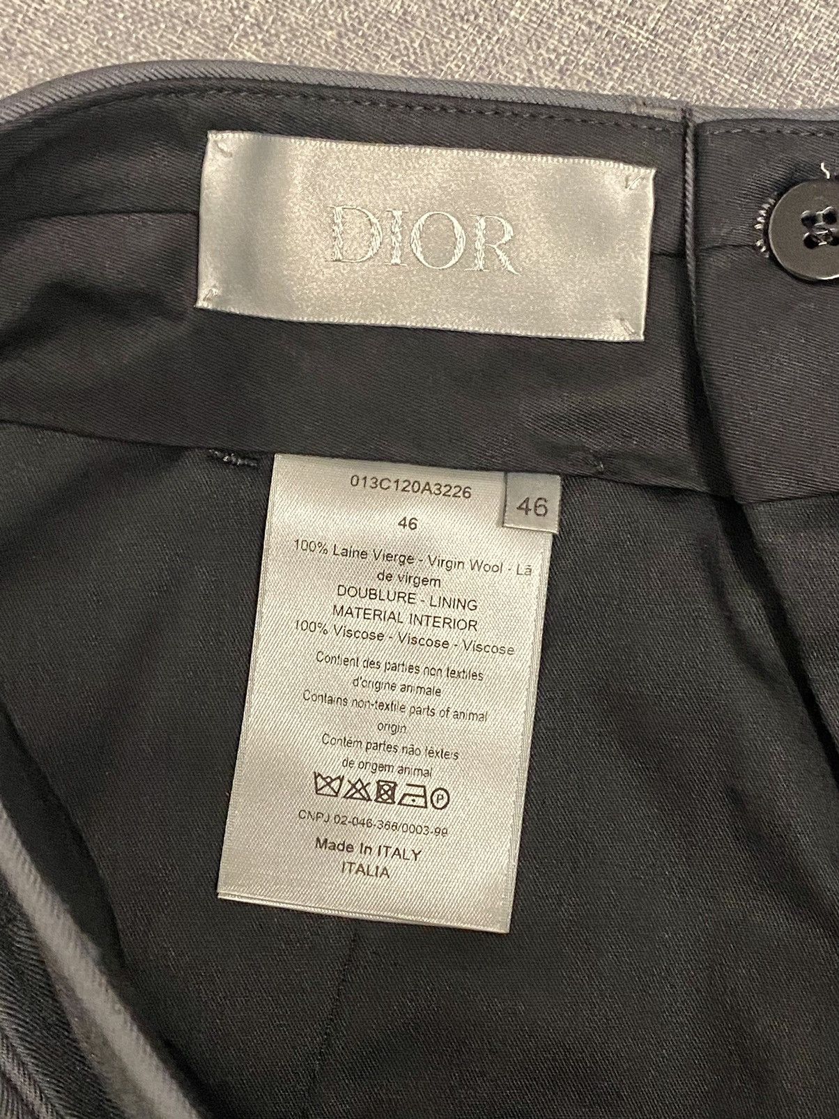 Dior Dior oblique strap grey wool blazer jacket 46 Size 46R - 12 Thumbnail