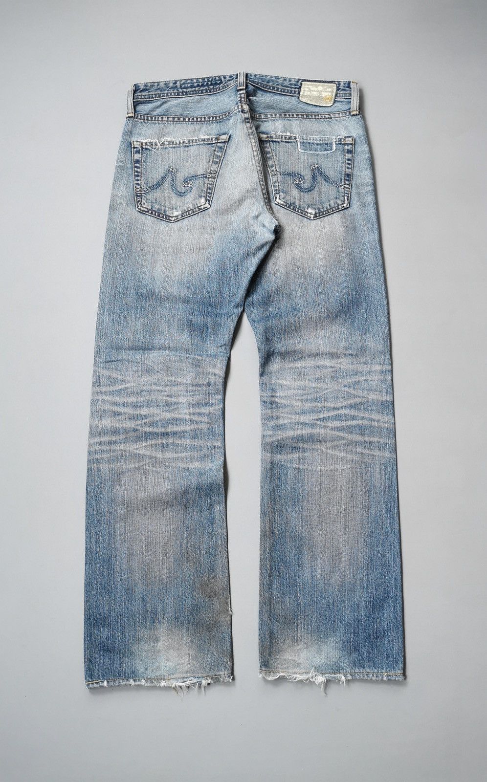 AG Adriano Goldschmied AG Adriano Goldschmied Distressed Jeans Size US 32 / EU 48 - 10 Thumbnail