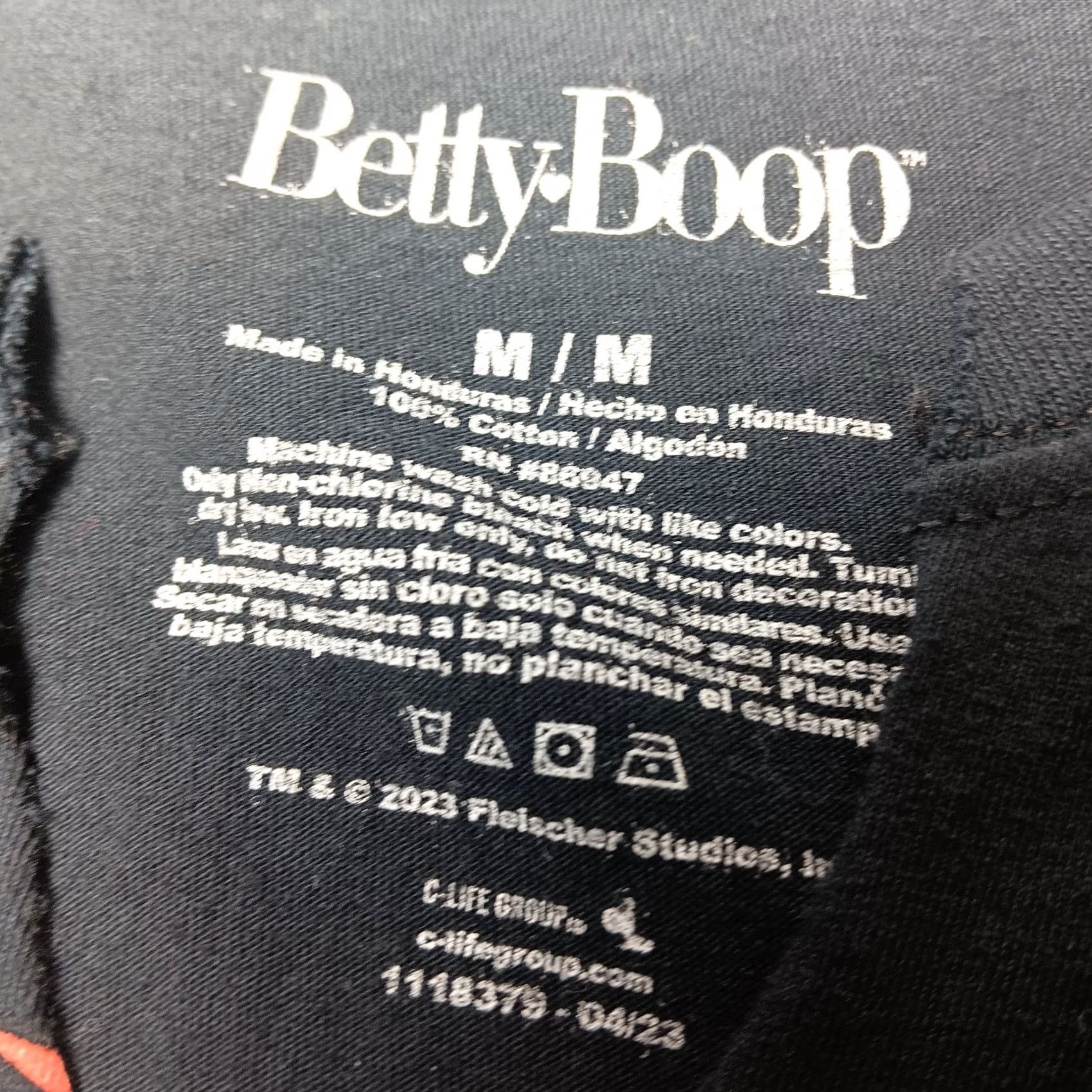 Born Betty Boop Born To Rule Black Motorcycle Shirt M Cropped Size M / US 6-8 / IT 42-44 - 5 Thumbnail