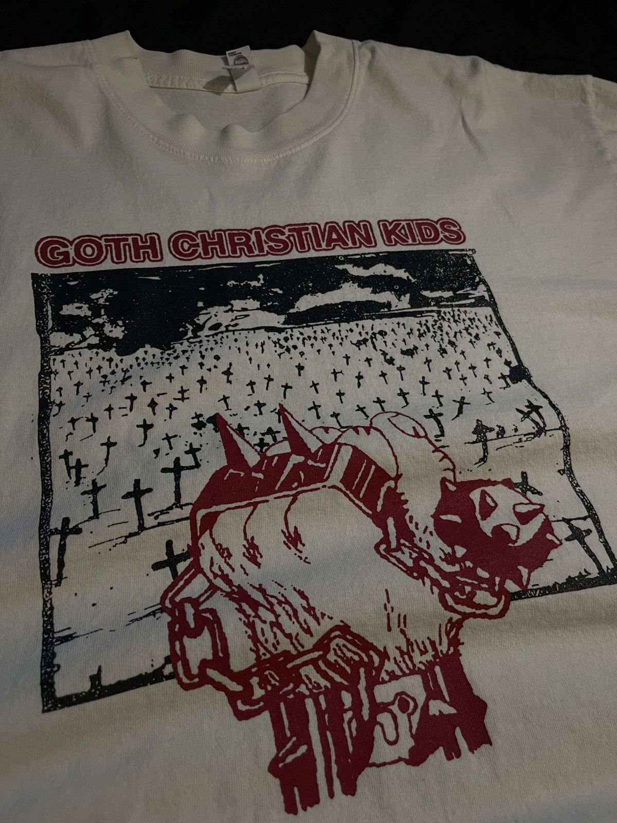 Other × Vintage Goth Christian Kids Tee Shirt Size US L / EU 52-54 / 3 - 2 Thumbnail