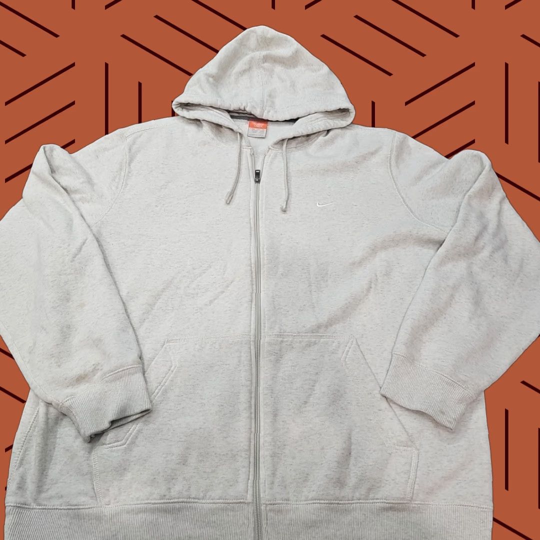 Nike Nike Hoodie Men 2XL White Full Zip The Athletic Depot Y2K Sweatshirt Size US XXL / EU 58 / 5 - 1 Thumbnail