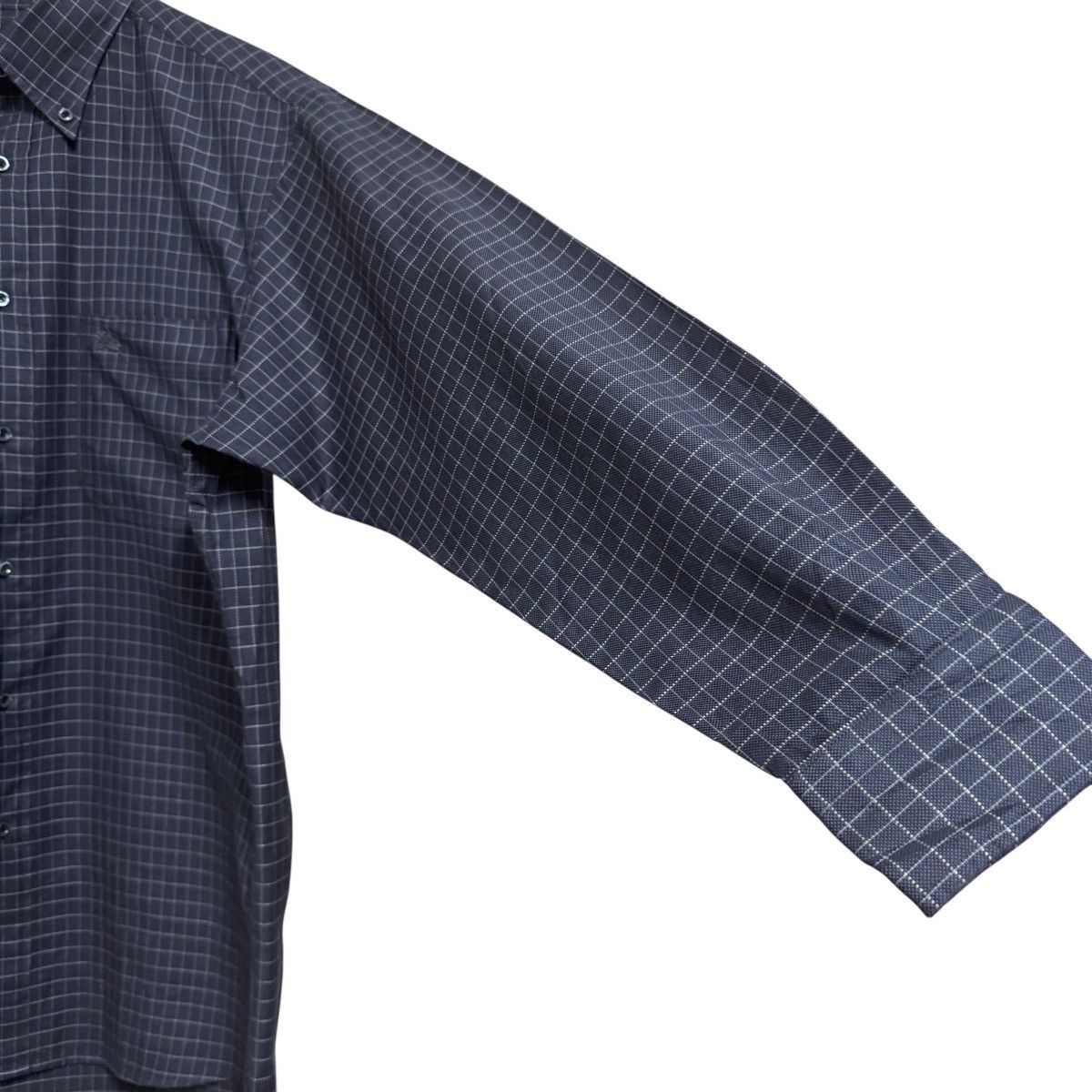 Burberry Burberry Gray Plaid Button Down Longsleeve Shirt Size US L / EU 52-54 / 3 - 6 Thumbnail