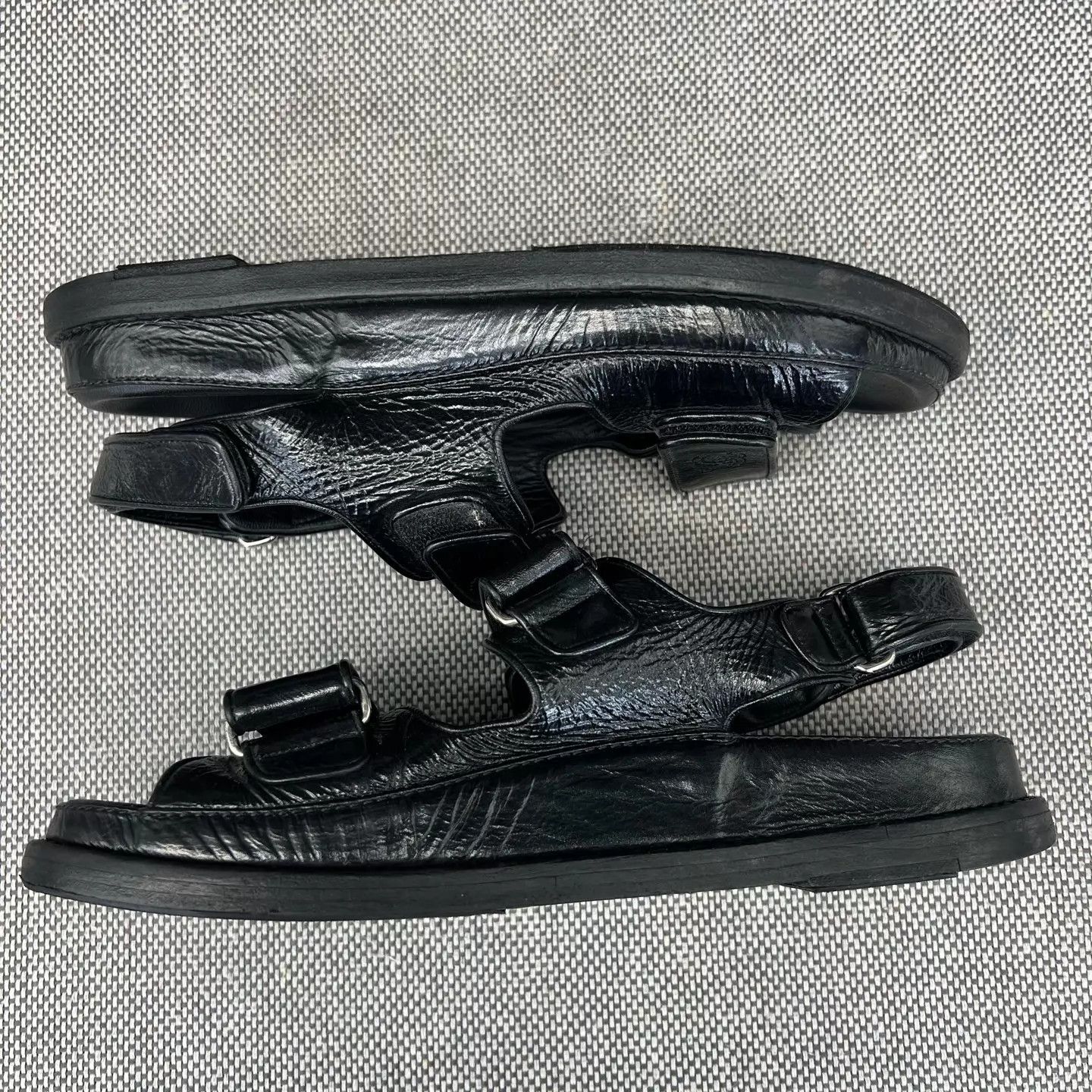 Chanel Chanel Women's Velcro Sandals 38 Near New Original Box Size US 7.5 / IT 37.5 - 5 Thumbnail