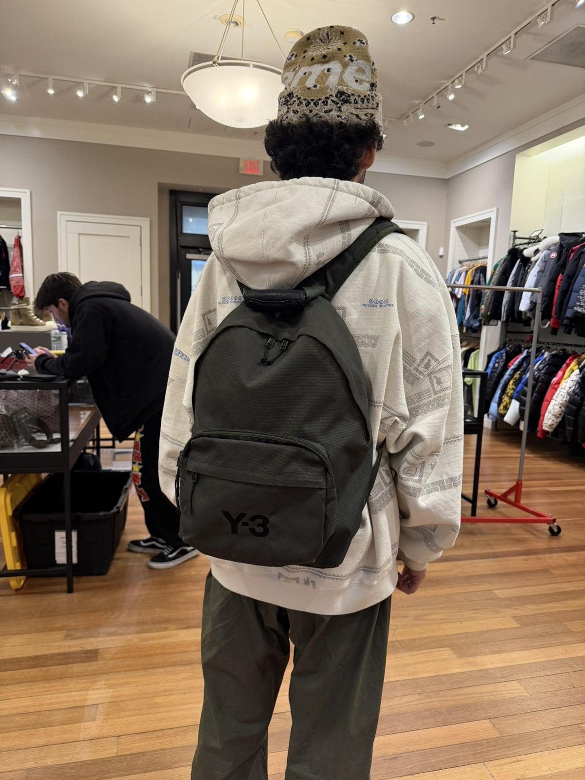 Y-3 Y-3 Classic Backpack - Olive Khaki Size ONE SIZE - 3 Thumbnail