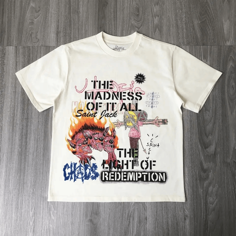 Japanese Brand × Vintage Vintage Hip Hop Animated Graphic Print Short Sleeve T-Shirt Size US L / EU 52-54 / 3 - 1 Thumbnail