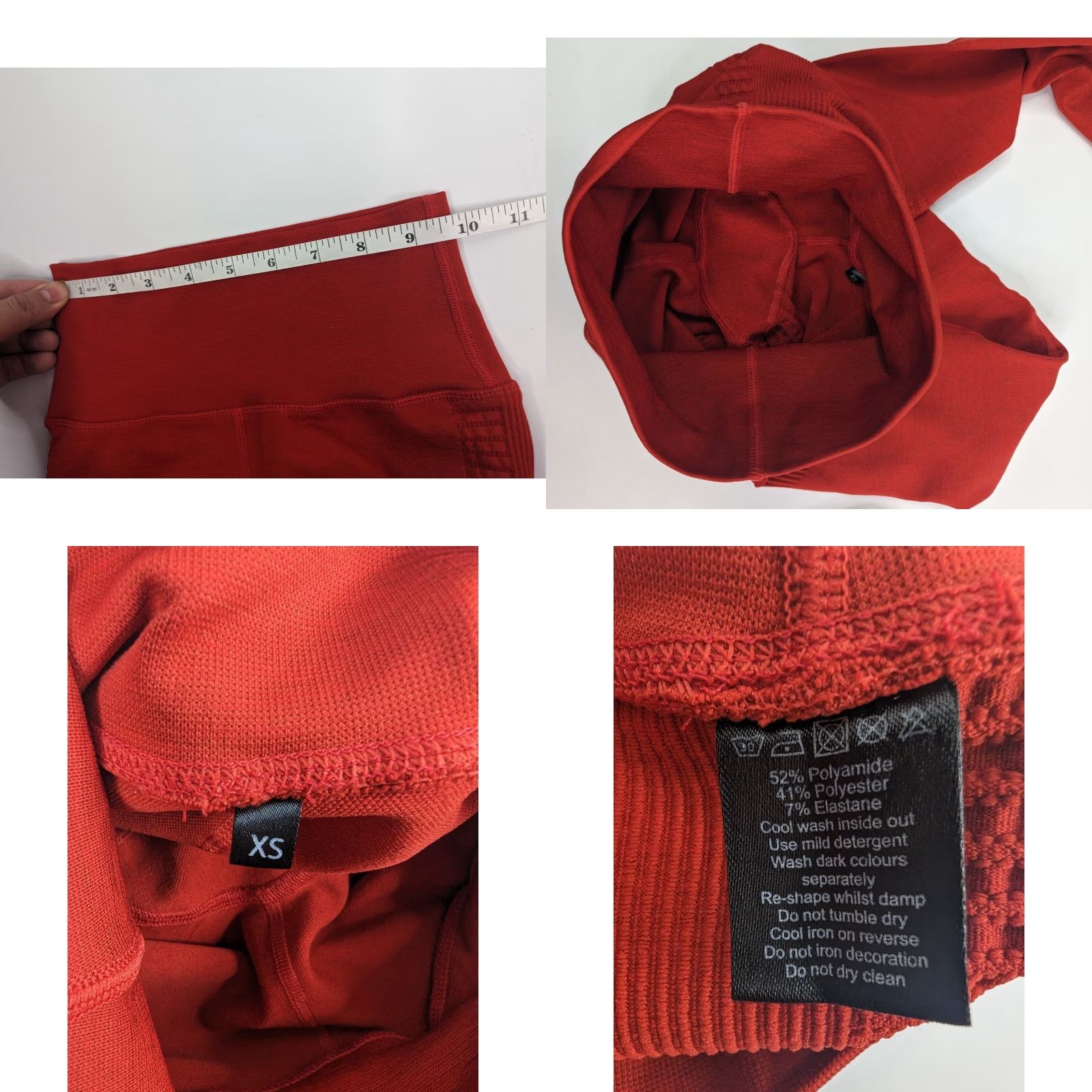 Vintage Alphalete Red Seamless Halo Leggings XS Leggings Women XS Red Seamless Halo Size 26" / US 2 / IT 38 - 8 Thumbnail
