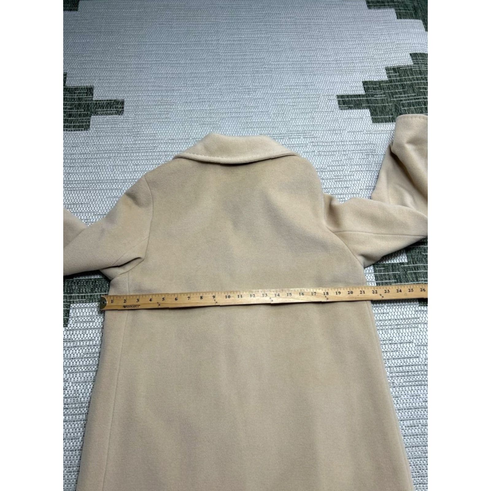 Cinzia Rocca Cinzia Rocca Coat Womens Car Coat Wool Beige 10 Single-Breasted Notch Lapel Pockets Button Casual Winter Fall Spring Regular Modern Vintage: No Size L / US 10 / IT 46 - 5 Thumbnail
