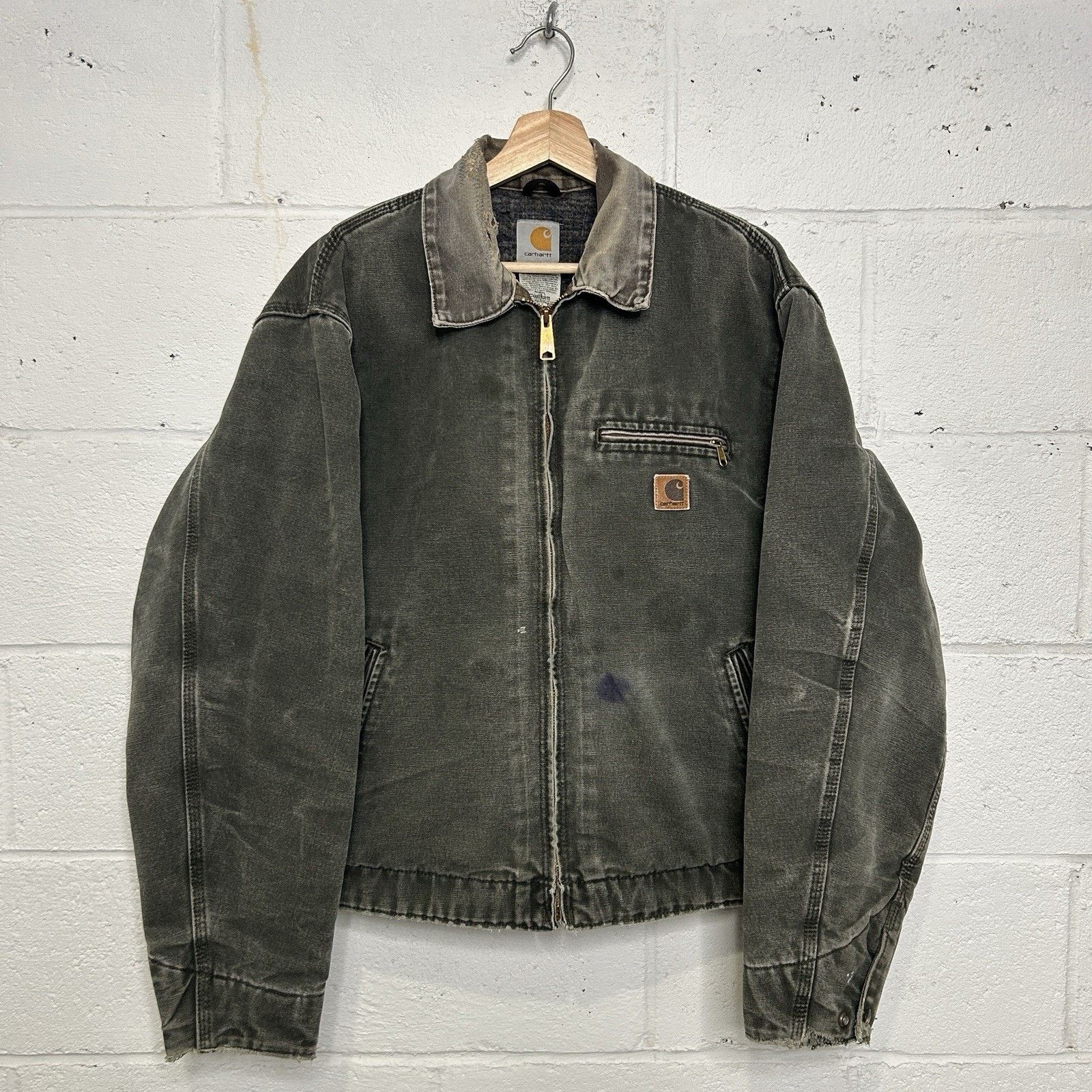Carhartt Vintage Carhartt Blanket-Lined Detroit Jacket “Moss” J97 MOS Size US L / EU 52-54 / 3 - 2 Thumbnail
