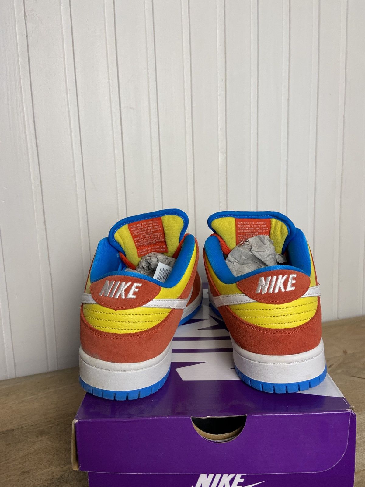 Adidas Used Nike SB Dunk Low Pro "Bart Simpson" Authentic 9US Size US 9 / EU 42 - 6 Thumbnail