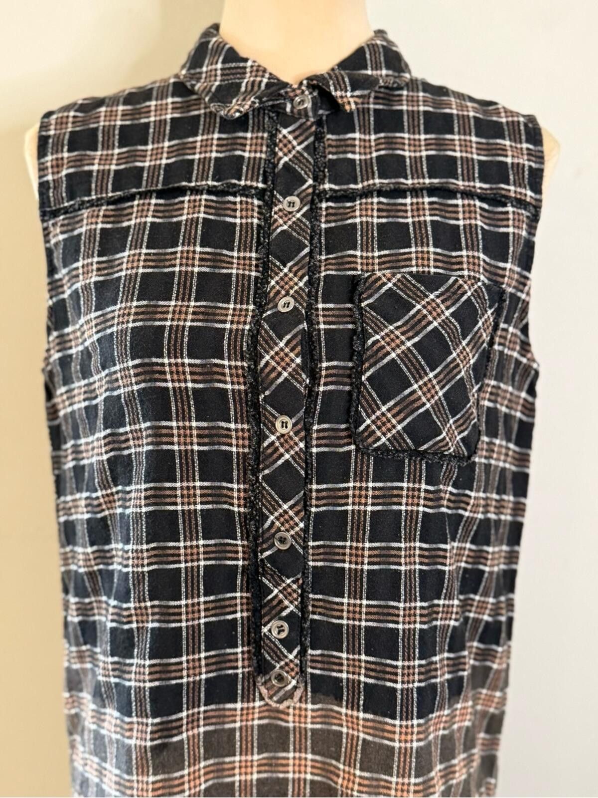 Polo Ralph Lauren POL hombre plaid mini dress tunic top versatile SZ SM Size S / US 4 / IT 40 - 2 Thumbnail
