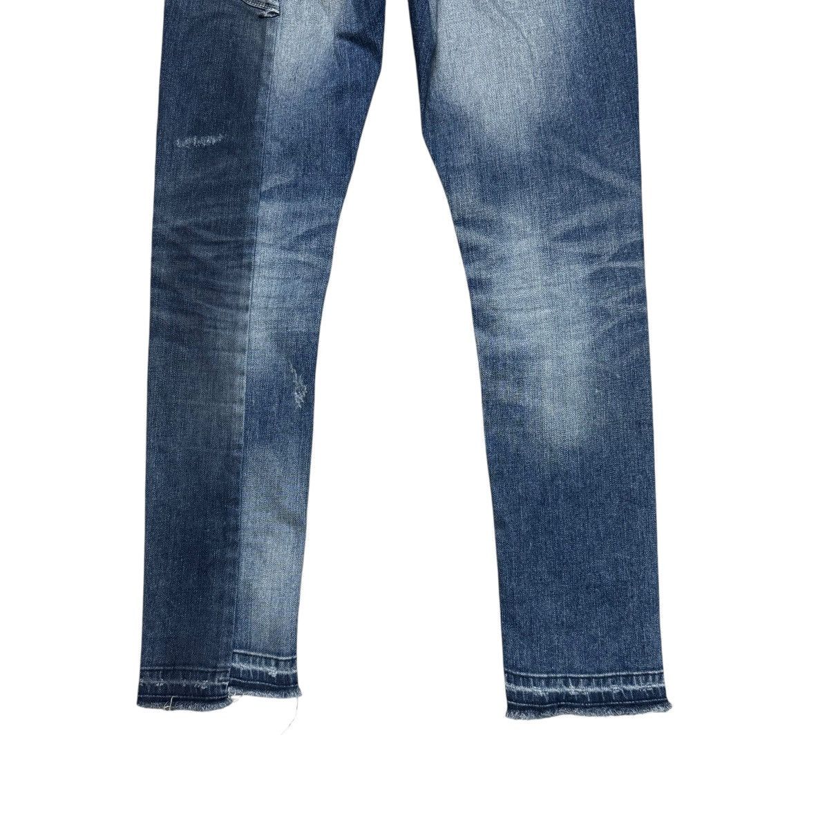 GOSTAR DE FUGA Gostar De Fuga Reconstruct Denim Skinny Jeans Size US 33 - 14 Thumbnail