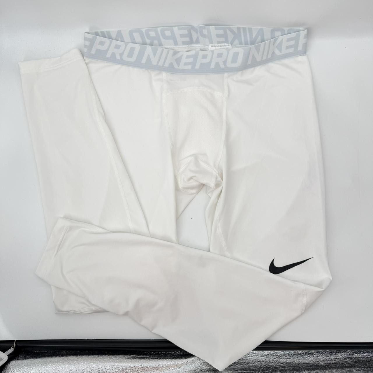 Nike Nike Pro white compression leggings Size XL Size US 38 / EU 54 - 1 Thumbnail