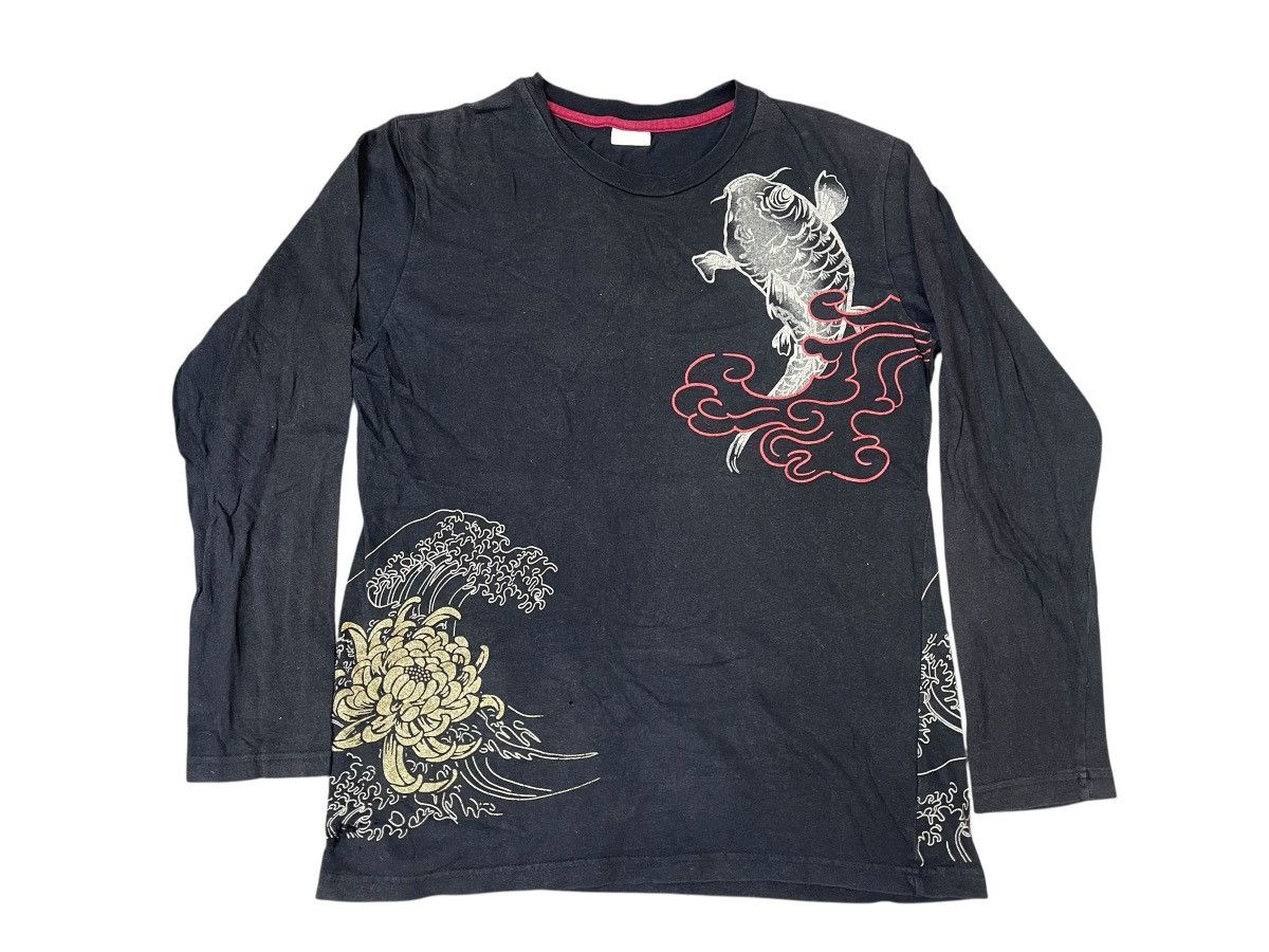 Japanese Brand Vintage Space Opera Koi Fish Tshirt Streetwear Size US M / EU 48-50 / 2 - 2 Thumbnail