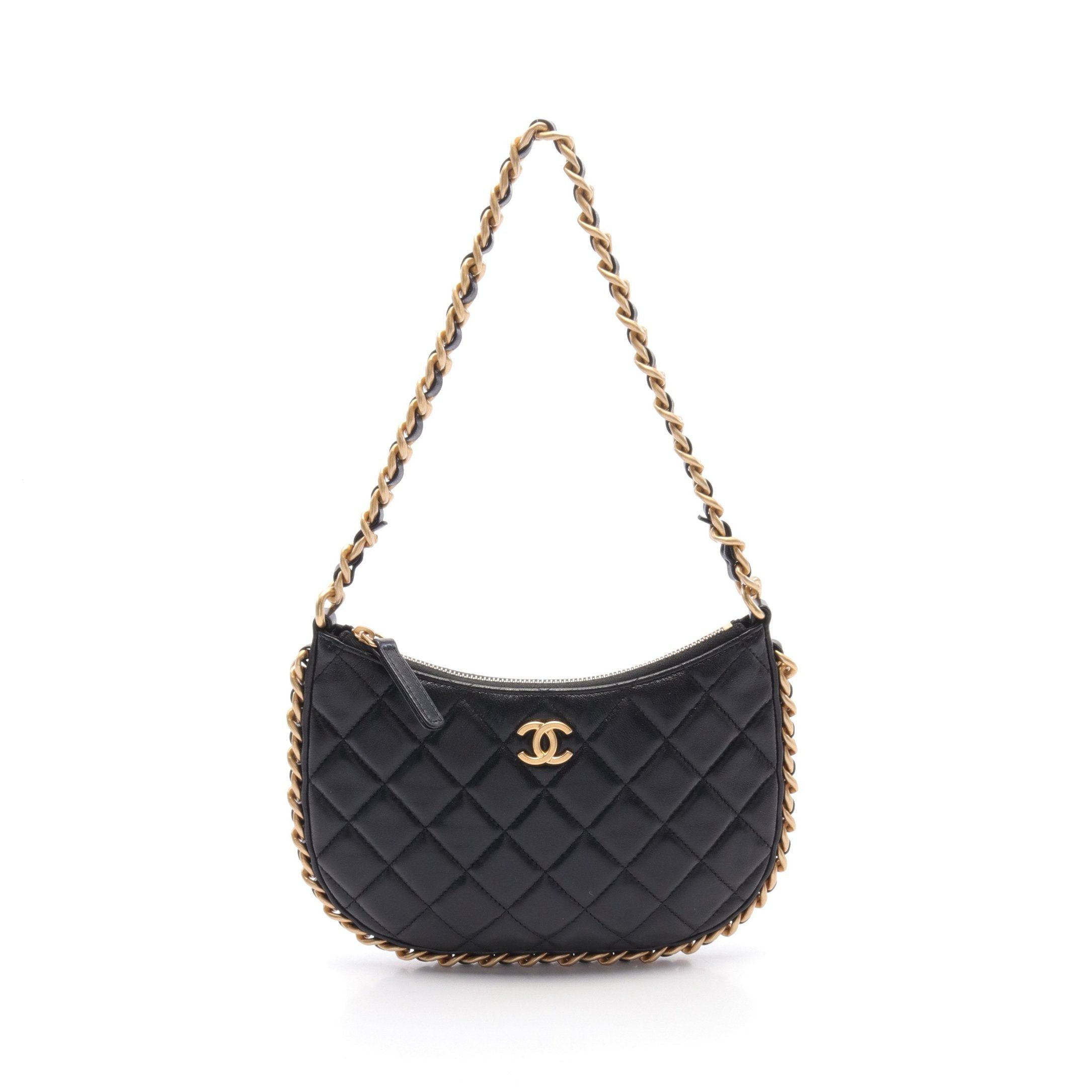 Chanel Chanel Matelasse Chain Shoulder Bag Leather Black Gold Hardware Size ONE SIZE - 1 Thumbnail