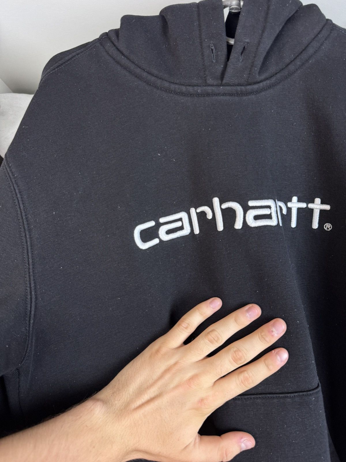 Carhartt Carhartt Big Logo Hooded Sweat Size US S / EU 44-46 / 1 - 5 Thumbnail