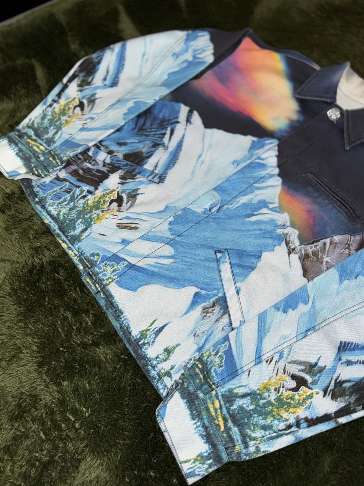 Bluemarble [M] BLUEMARBLE Mountain printed heavy Cotton Work Jacket Size US M / EU 48-50 / 2 - 3 Thumbnail