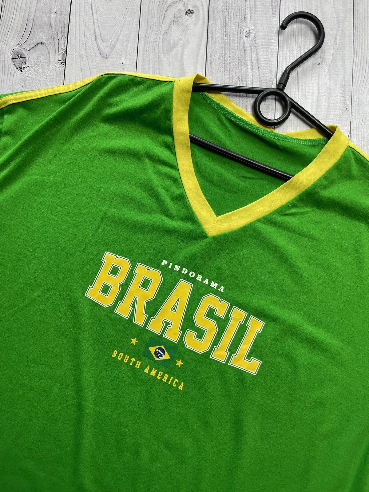Vintage Vintage Brazil tee big logo green size XL Brasil Size US XL / EU 56 / 4 - 2 Thumbnail