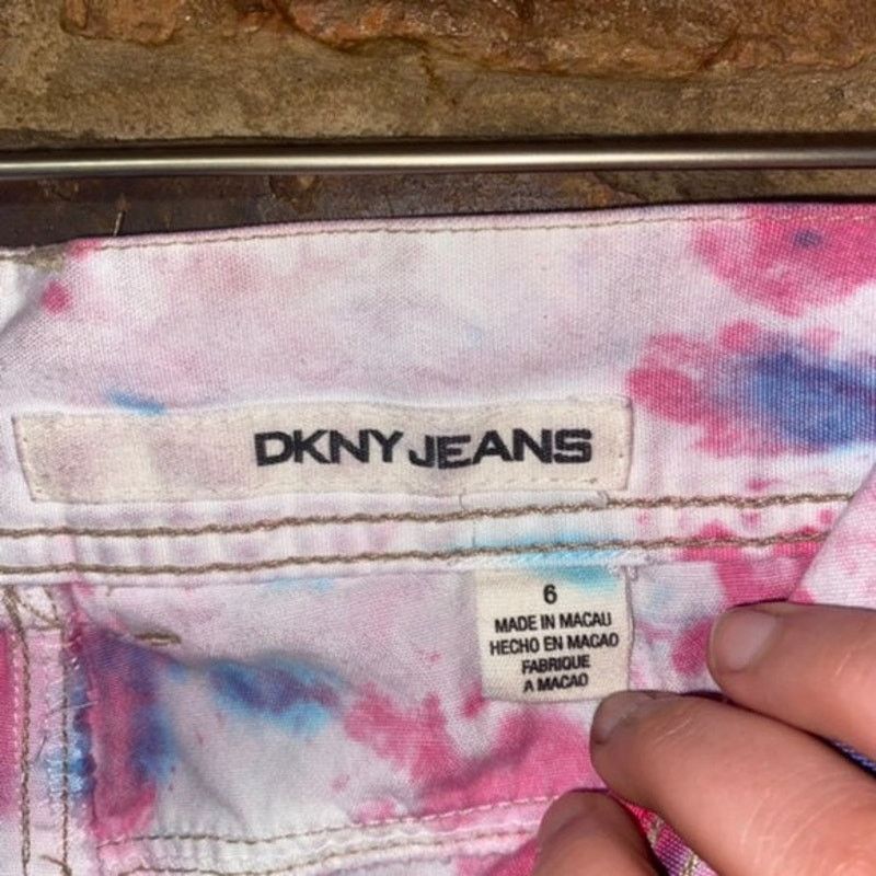 DKNY DKNY Custom Tie Dye Pink Blue Convertible Pants Size 6 Size 28" / US 6 / IT 42 - 5 Thumbnail