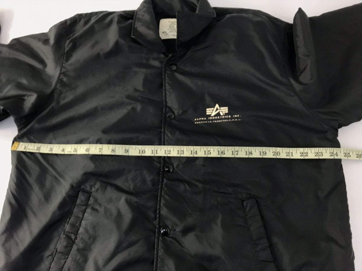 Alpha Industries 90s Alpha Industries Nylon Quilted Black Jacket Full Button Size US L / EU 52-54 / 3 - 9 Thumbnail