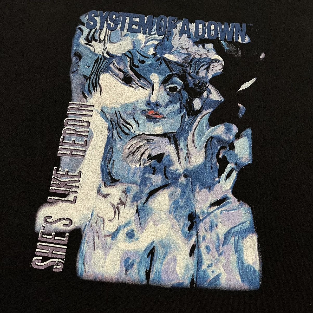 Band Tees × Vintage Vintage 2005 System of a Down She’s Like Heroin Band T Shirt Size US XL / EU 56 / 4 - 3 Thumbnail