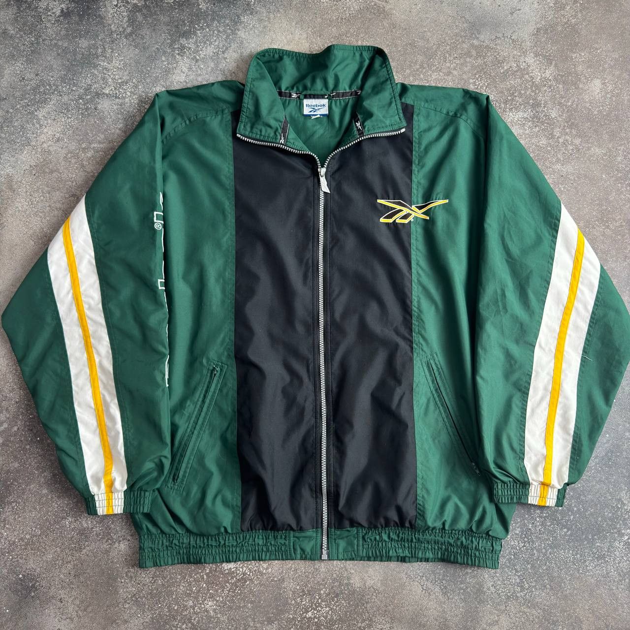 Reebok × Vintage 90s Reebok Vintage Y2K Retro Zip Track Jacket Size US L / EU 52-54 / 3 - 1 Thumbnail
