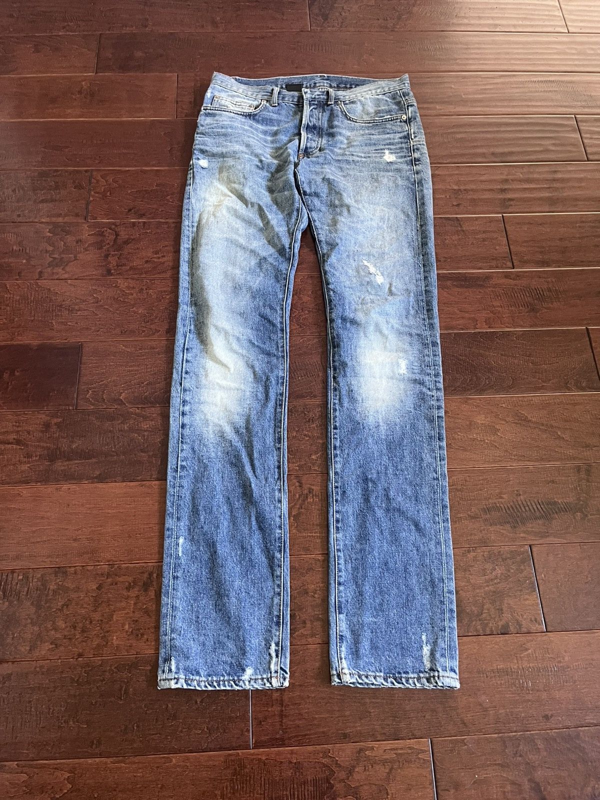 Dior AW10 Dior Homme Under My Truck Distressed Denim Jeans | Grailed