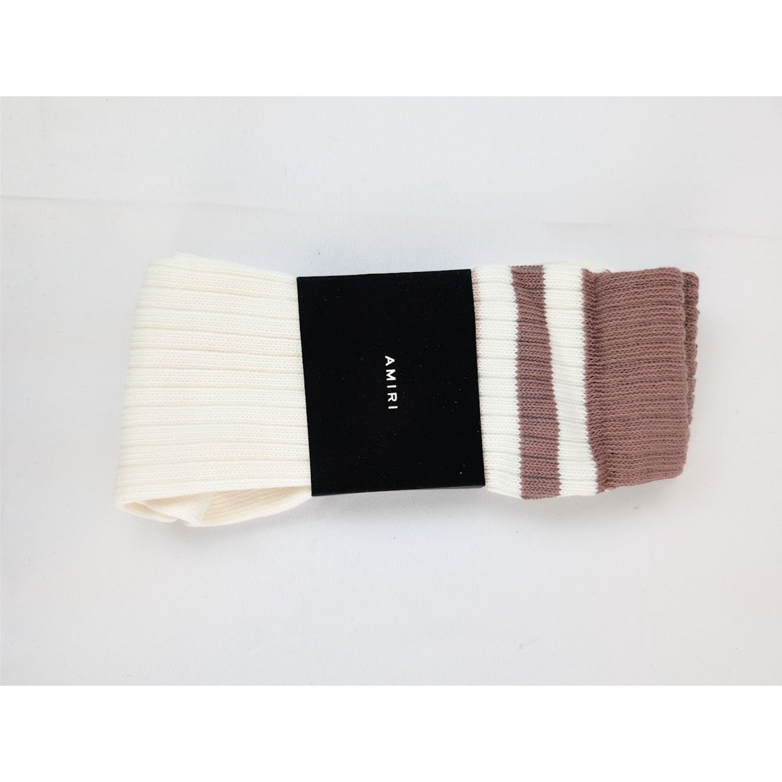 Amiri o1rshd1 Size: 45-46 / Stack Stripe Chunky Socks in Brown Size ONE SIZE - 1 Thumbnail