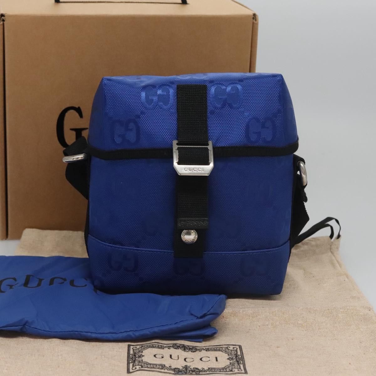 Gucci GUCCI GG Canvas Shoulder Bag Blue Size ONE SIZE - 12 Thumbnail