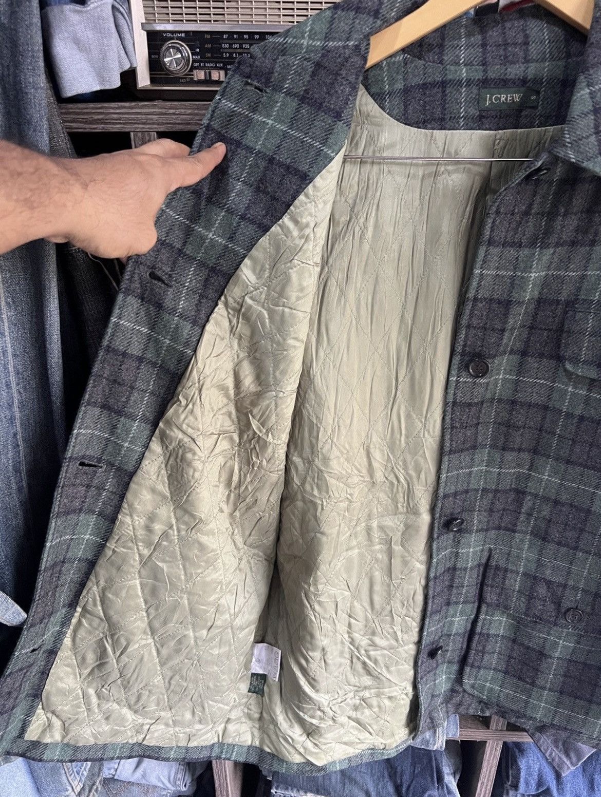 J.Crew 🔥Vintage J. Crew Quilted Button Jacket Size US M / EU 48-50 / 2 - 11 Thumbnail