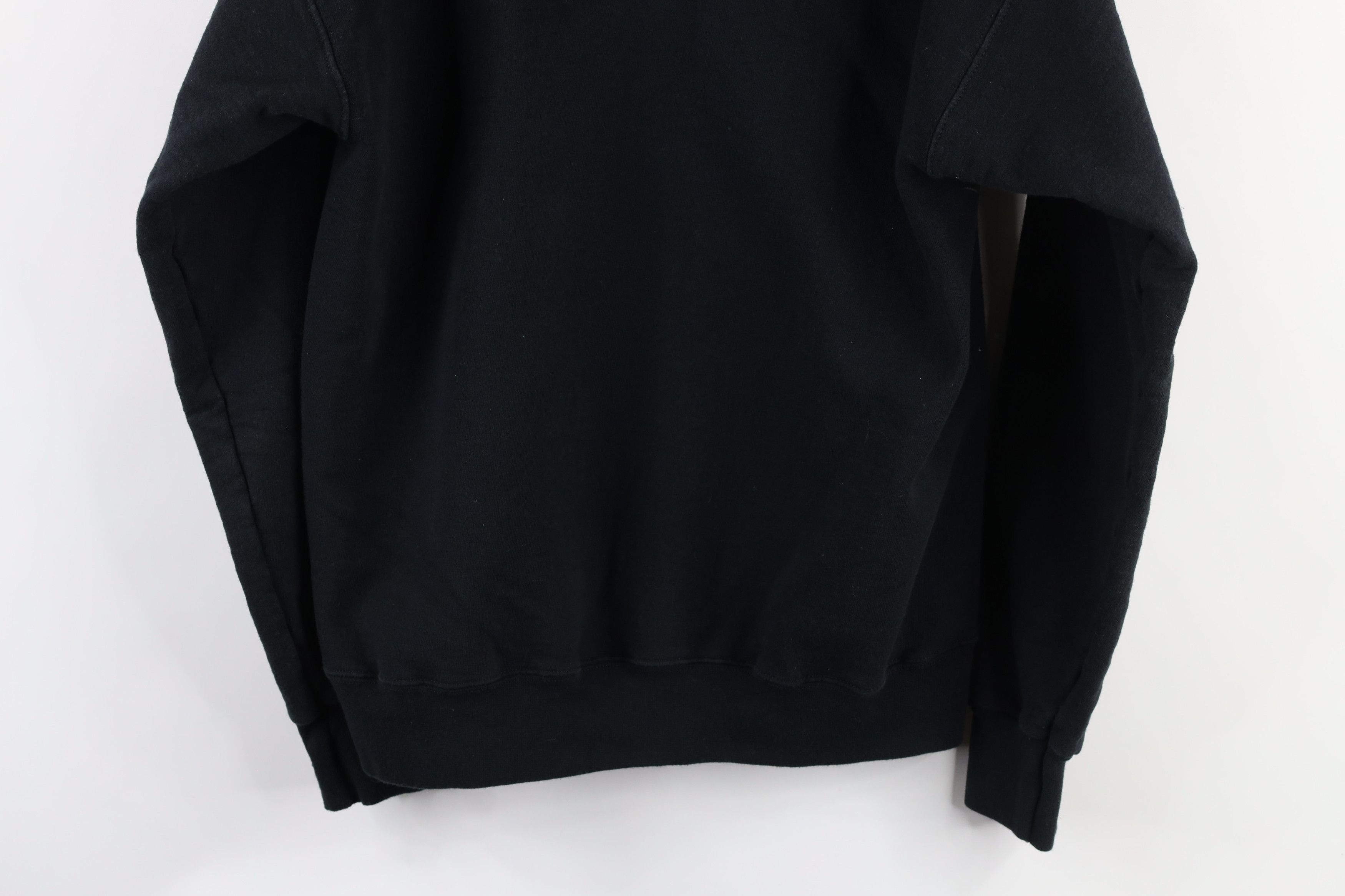 Vintage Vintage 90s Streetwear Heavyweight Hoodie Sweatshirt Black Size US S / EU 44-46 / 1 - 9 Thumbnail