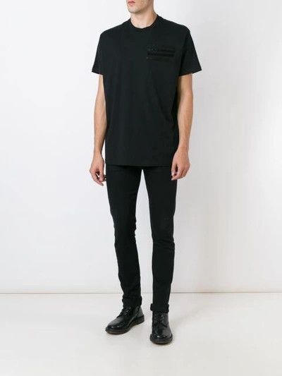 Givenchy Black Metal Flag Oversized T-Shirt Size US M / EU 48-50 / 2 - 2 Thumbnail