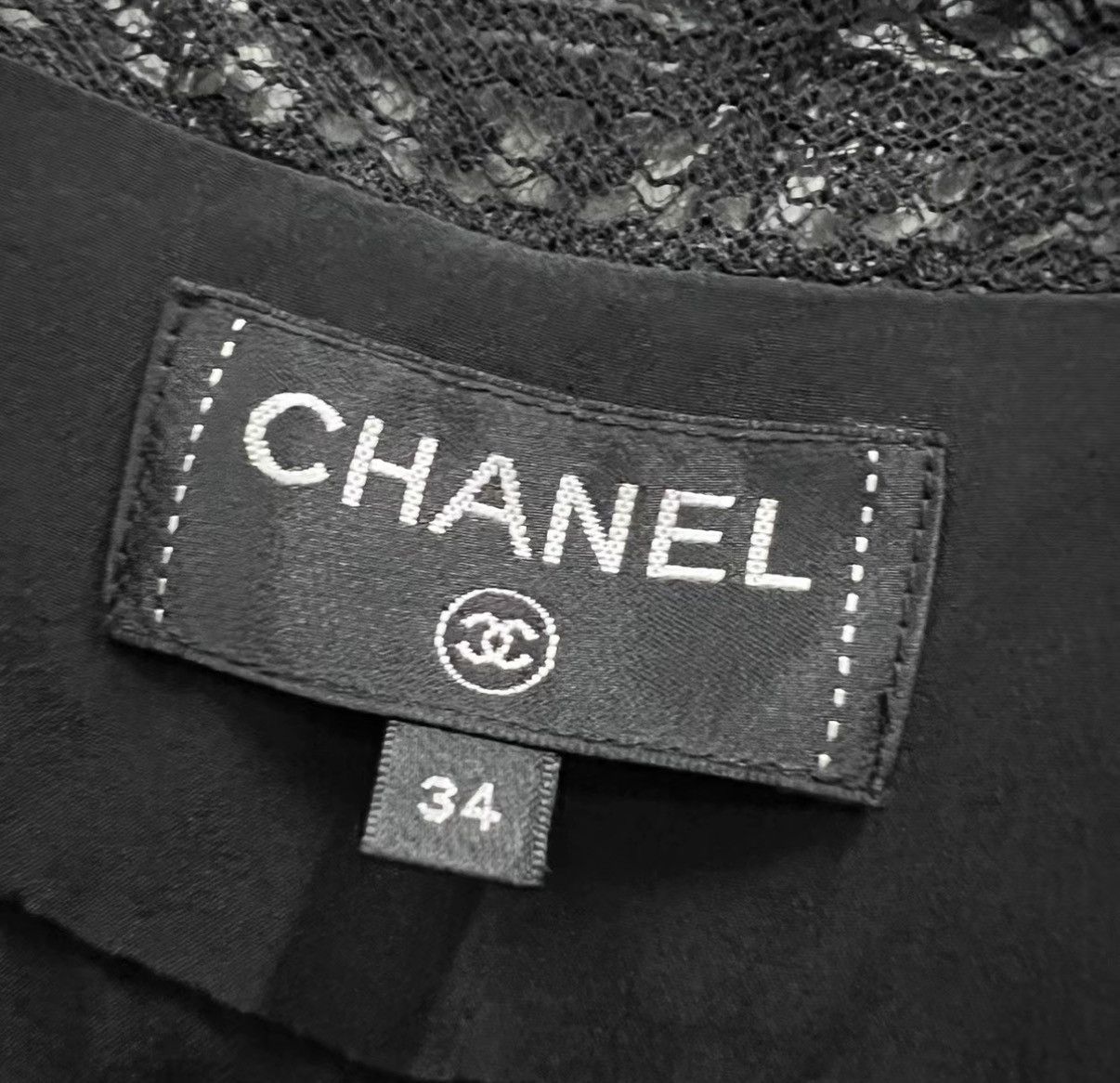 Chanel Chanel Black Lace Neckline Slip Dress J41 Size XS / US 0-2 / IT 36-38 - 3 Thumbnail