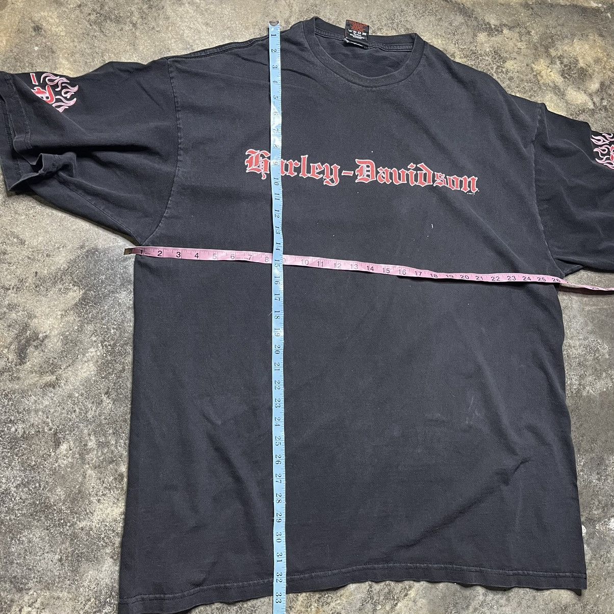 Harley Davidson × Vintage vintage harley davidson baggy fire thrashed tshirt Size US XXL / EU 58 / 5 - 7 Thumbnail