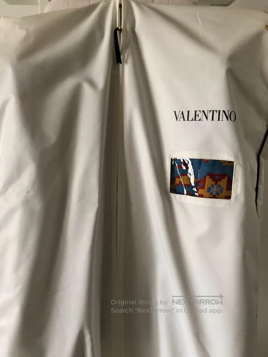 Valentino Valentino Blue Geometric Pattern Coat. Size M / US 6-8 / IT 42-44 - 6 Thumbnail