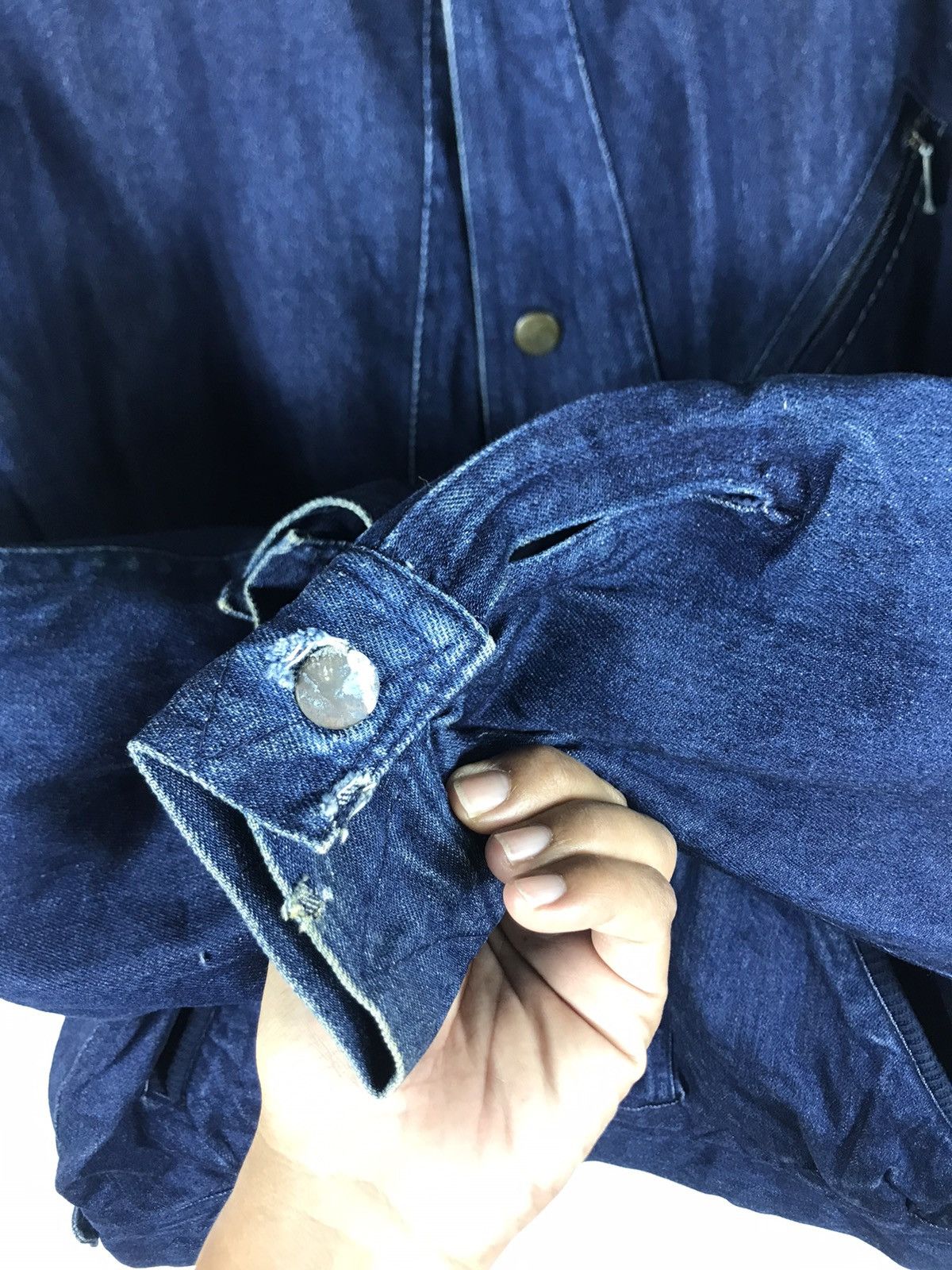 Japanese Brand ⚡️Vintage City Sport Denim Faded Sherpa inside Bomber Jacket Size US M / EU 48-50 / 2 - 9 Thumbnail